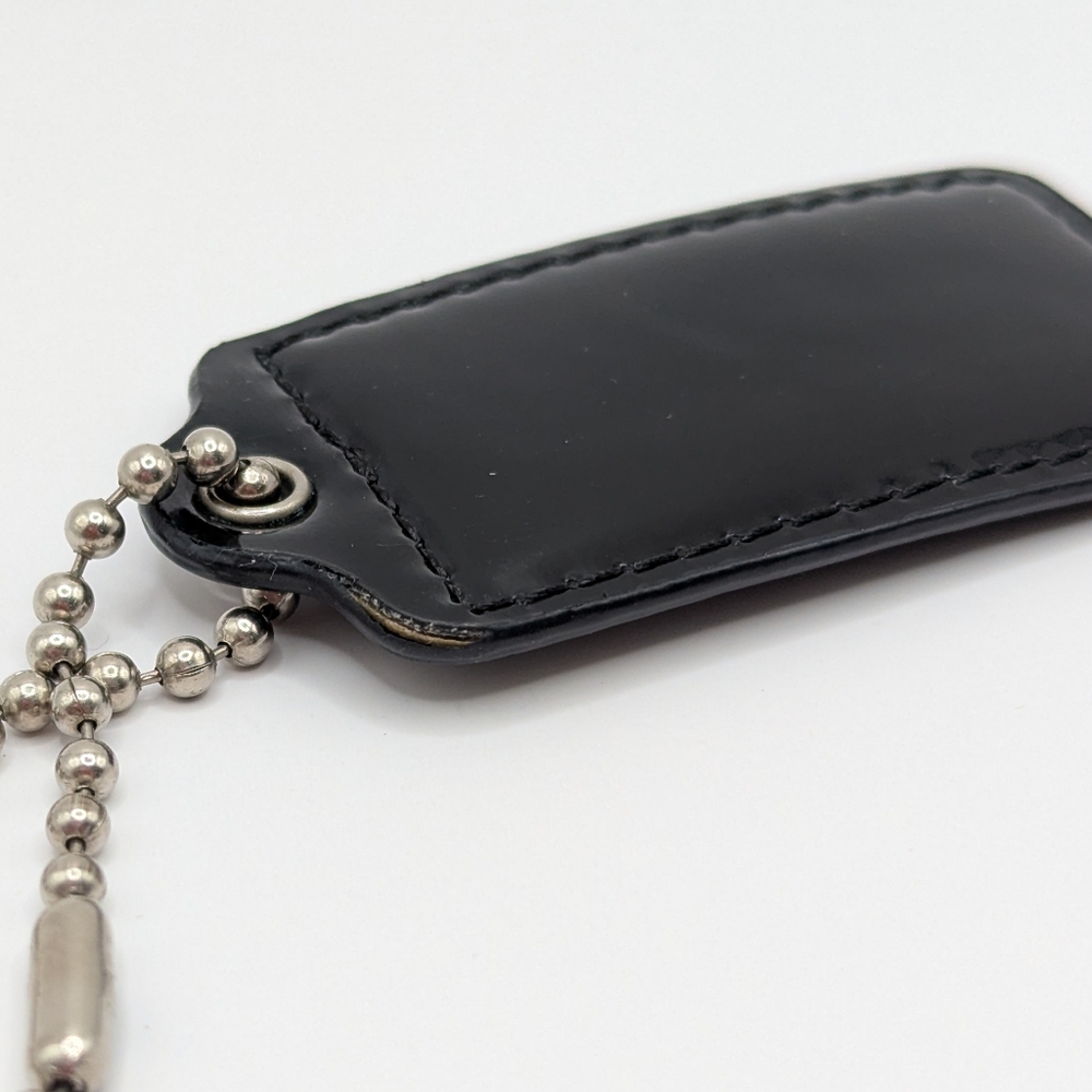 Coach Patent Leather Hang Tag Black - Picture 6 of 6
